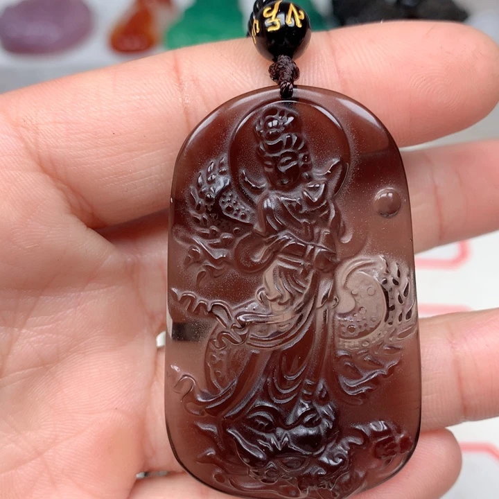 黑曜岩颈饰未镶嵌风**芦