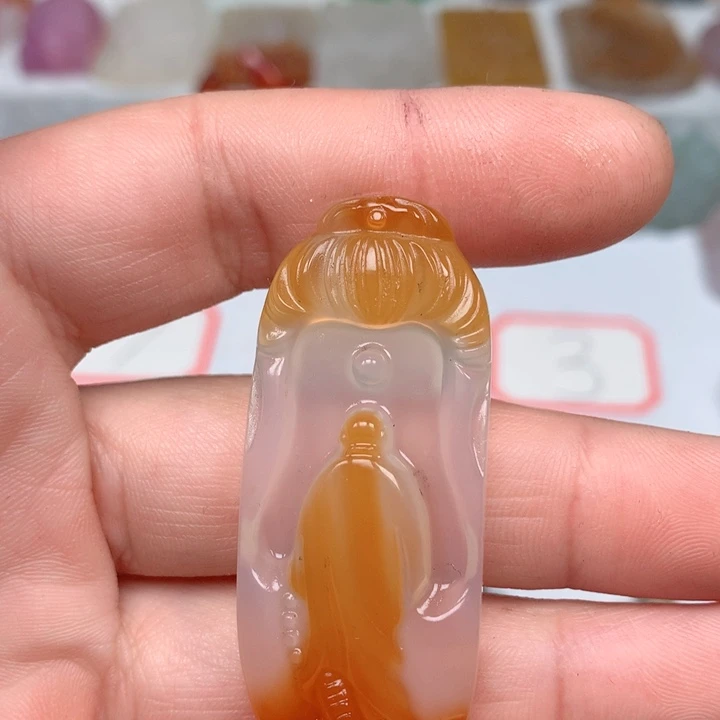 玛瑙/玉髓珠宝半成品未镶嵌浅*