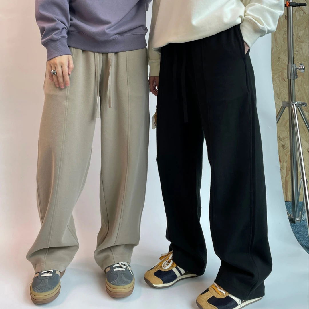 DNOCAT“想焊在身上的超软糯卫裤”绵密垂感自发热双面棉长裤卫裤