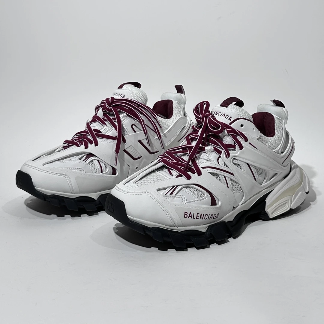38码/全新/Balenciaga/巴黎世家 Track 白红时尚老爹鞋/WX01404