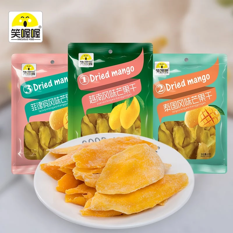 笑喔喔风味原切芒果干90g*8袋装果脯果干蜜饯休闲零食-FX