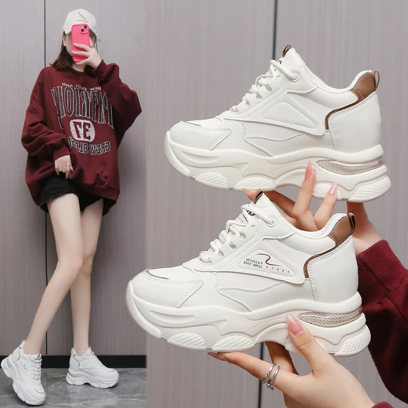 8513新款2025增高8公分内增高老爹鞋韩版时尚显廋休闲运动鞋女鞋