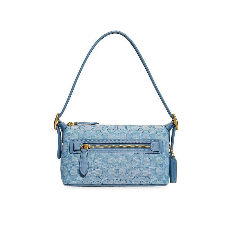 蔻驰COACH Demi Signature女士提花织物优雅时尚单肩包CE736 lake