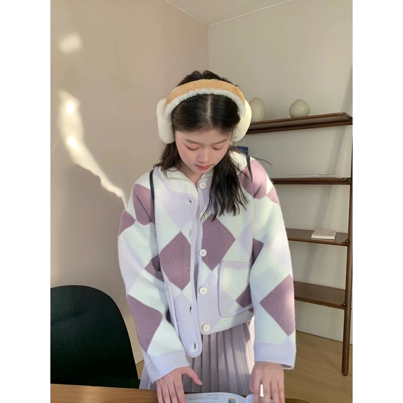 freshtaro 灰紫色百褶裙女