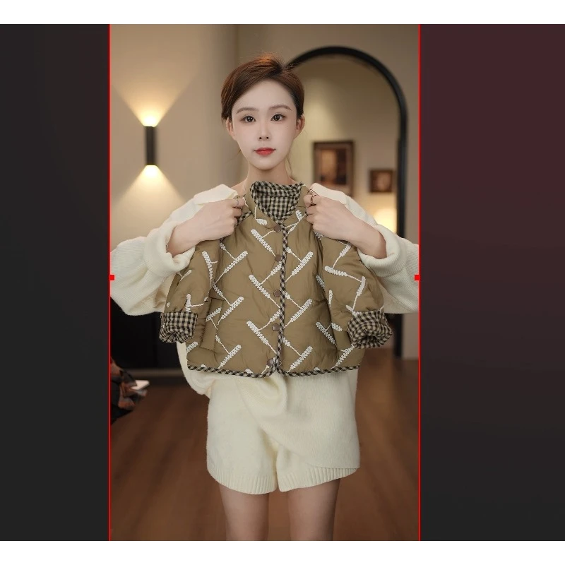 2024儿童穿搭潮流时尚休闲加棉加厚双面穿保暖冬季洋气外套58176