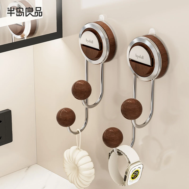 【半岛良品】吸盘挂钩免打孔门后衣钩壁挂多功能强承重粘钩真空无痕