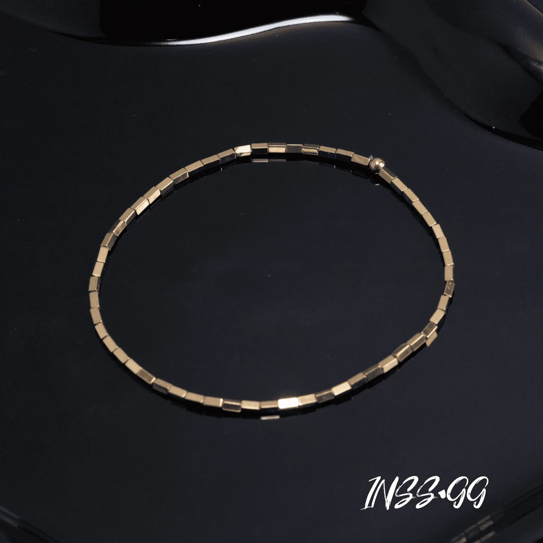 钛钢手链 【INSS · GG】轻奢时尚气质百搭简约金色小众个性手链S142