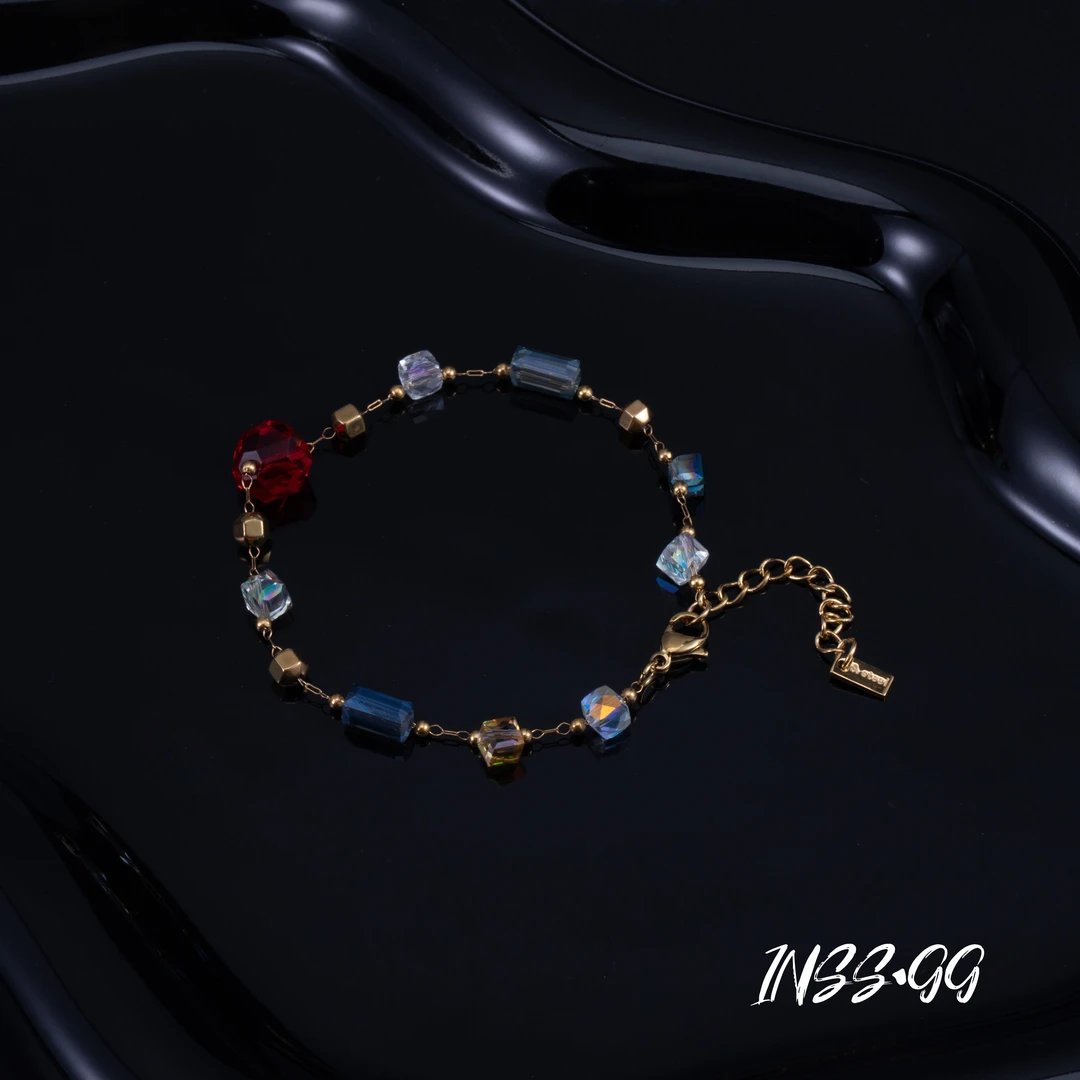 钛钢仿水晶手链 【INSS · GG】轻奢气质时尚小众简约百搭手链AS229