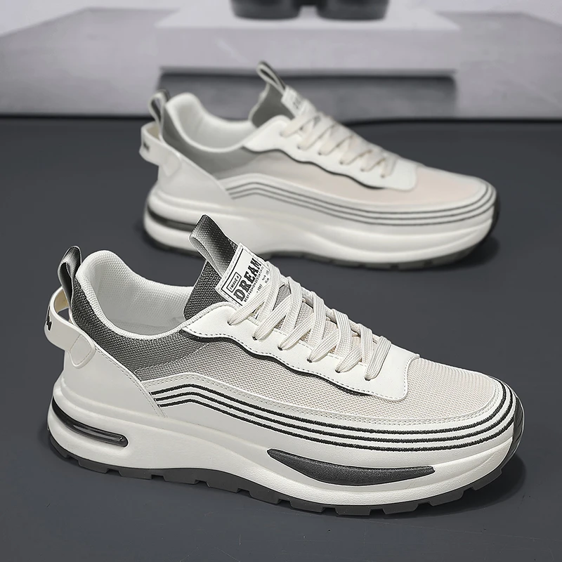 2024男士爆款四季款透气软底休闲百搭飞织网面防臭跑步运动鞋