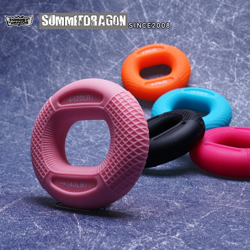 SUMMITDRAGON硅胶握力圈手指康复训练手部力量男女士握力器便携