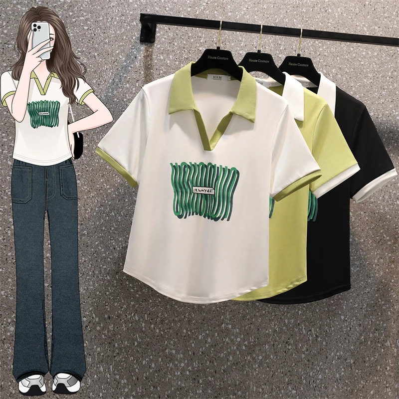 哺乳上衣夏季外出时尚薄款短袖V领辣妈款哺乳期夏装外穿喂奶衣服