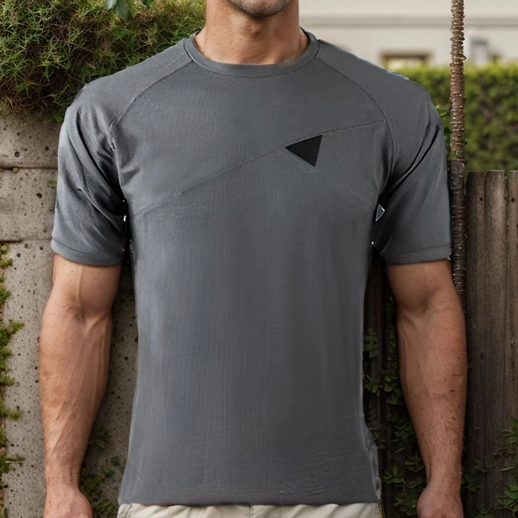 反 灰壳Grey Preparer蛇皮纹美丽诺羊毛圆领短袖户外男士运动T恤