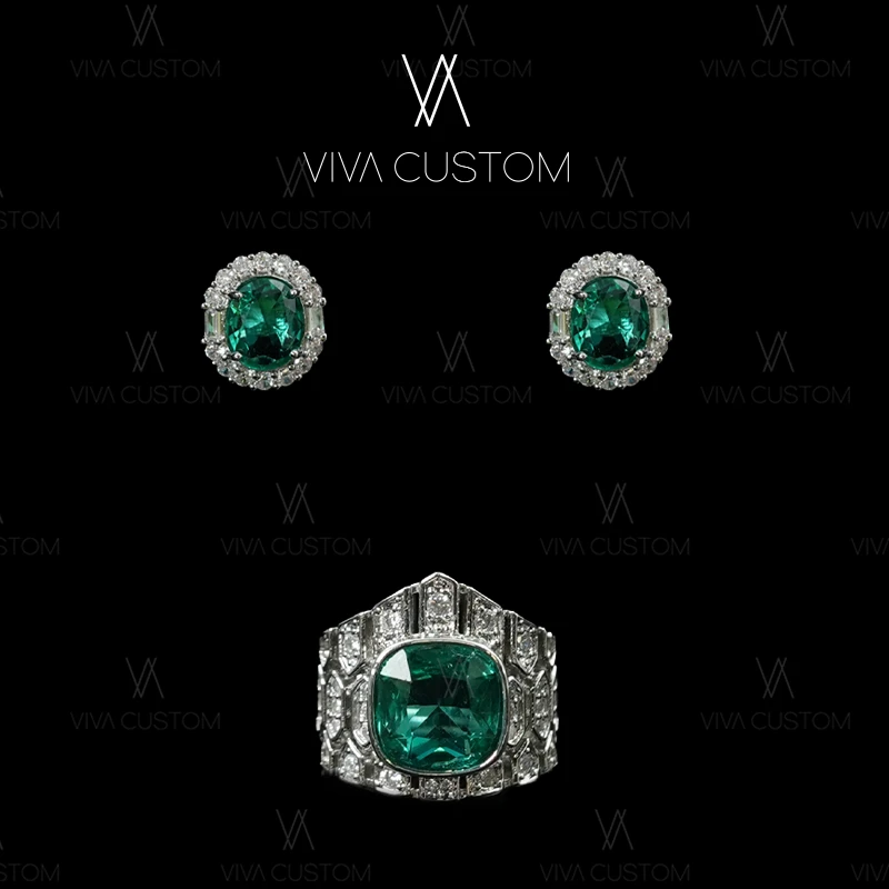 铜合金合成锆石耳饰 法式经典蛇纹镂空套装▼