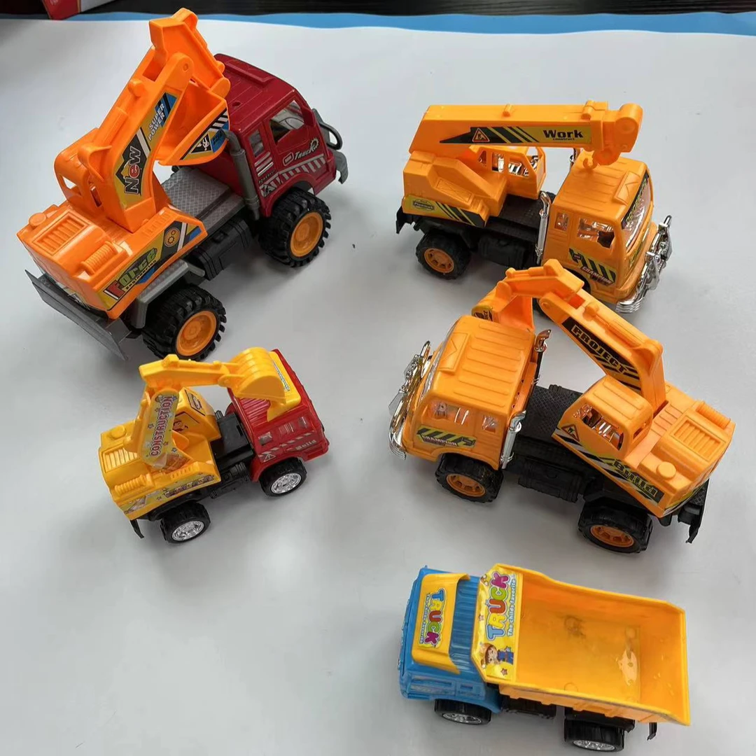 【库存尾货，介意勿拍】工程玩具车一套4个随机发