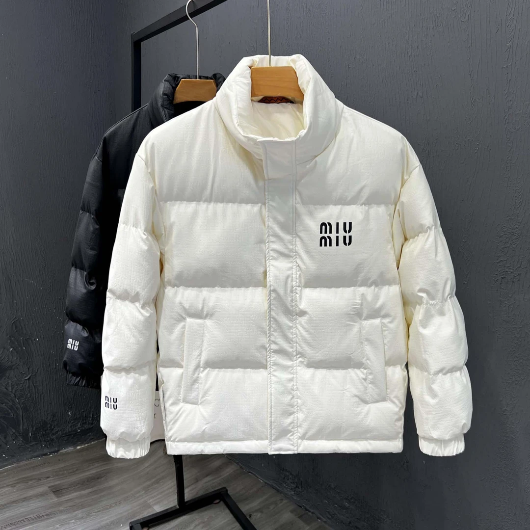 男士高档羽绒服潮牌外套港风宽松加厚面包服上衣立领男款羽绒衣男