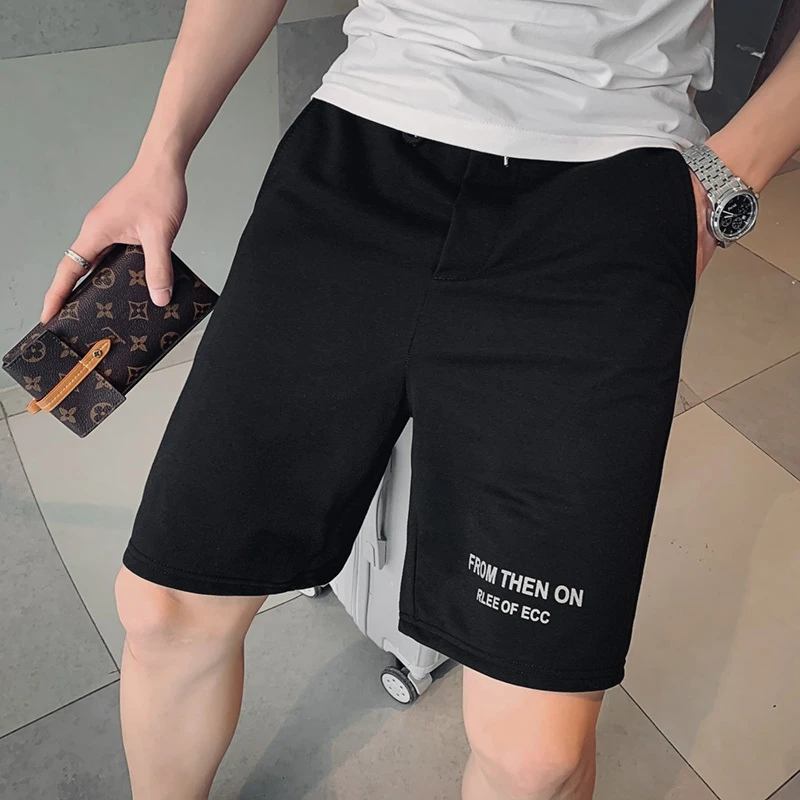 男士短裤男潮牌高级感夏季装宽松运动休闲五分卫裤沙滩中裤子外穿
