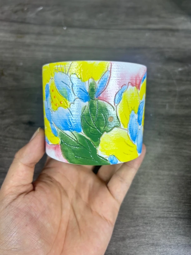 景德镇手工手绘花盆