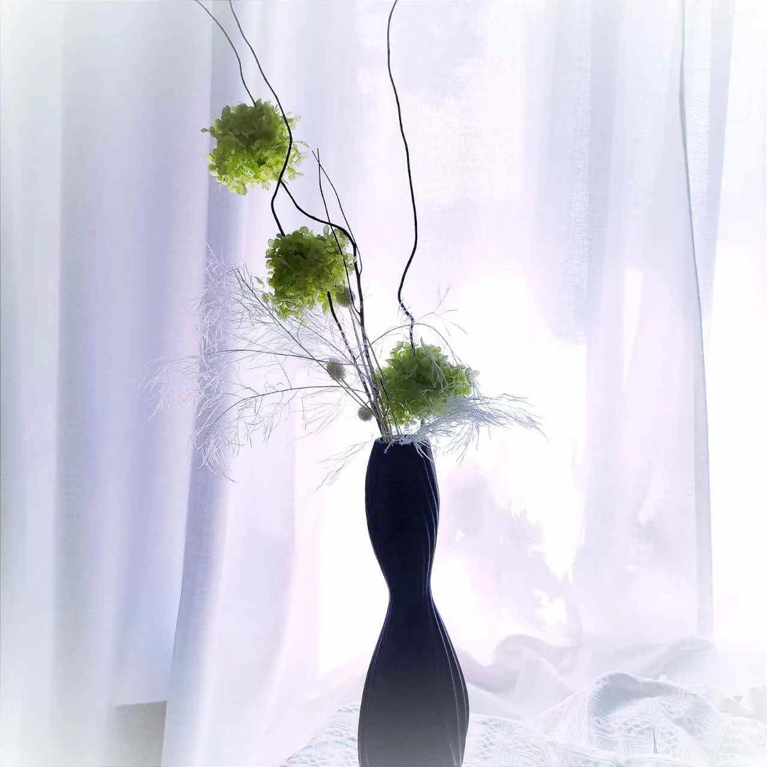 【一路生花】轻奢不凋谢真花永生花摆件绣球龙柳宣贯电视柜摆件真花
