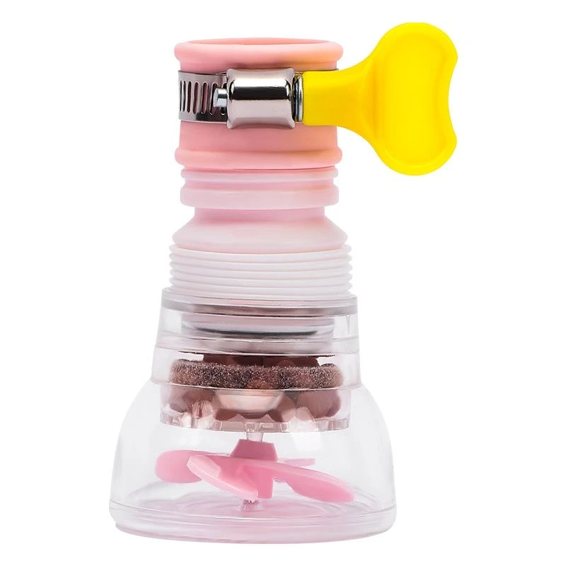 水龙头新升级四代麦饭石过滤净化水质可升缩万向防溅花洒头050