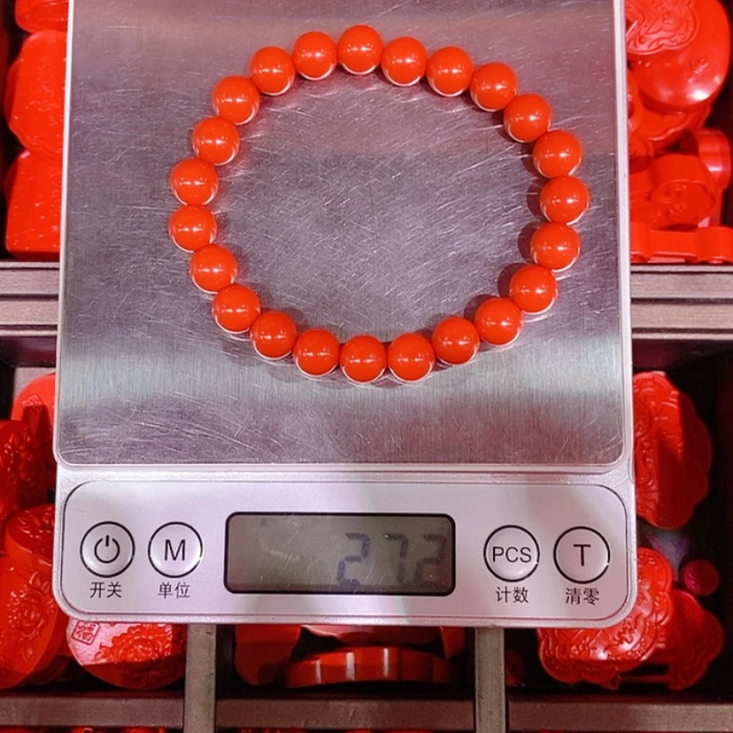 【闪购商品】辰砂（处理）八毫米素圈
