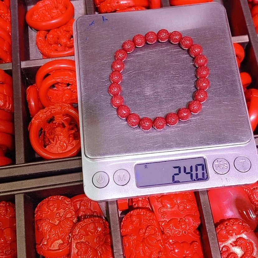 【闪购商品】辰砂（处理）八毫米六字