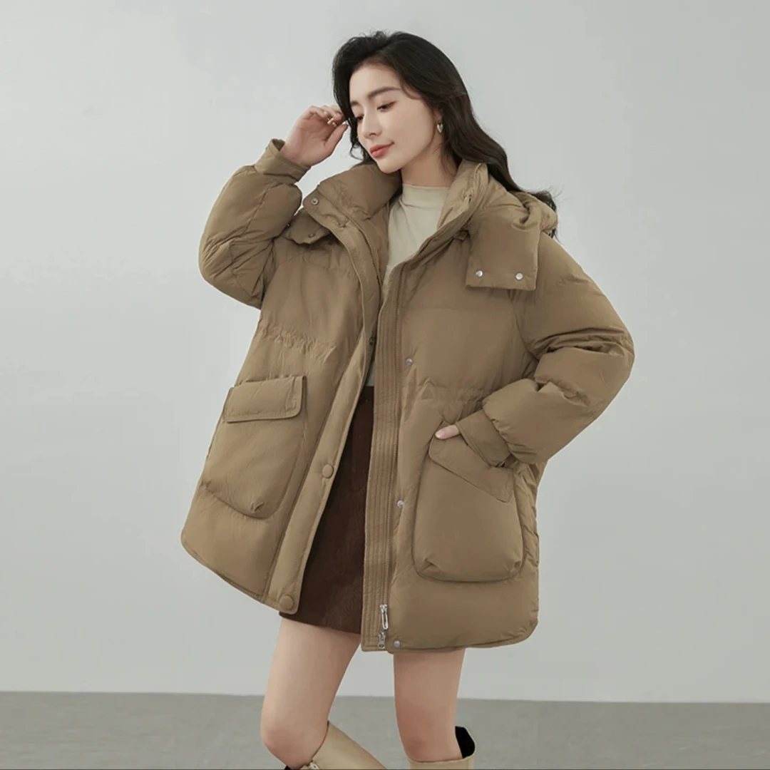 新国标90绒冬装2023新款女款羽绒服保暖休闲短款外套女YE2311