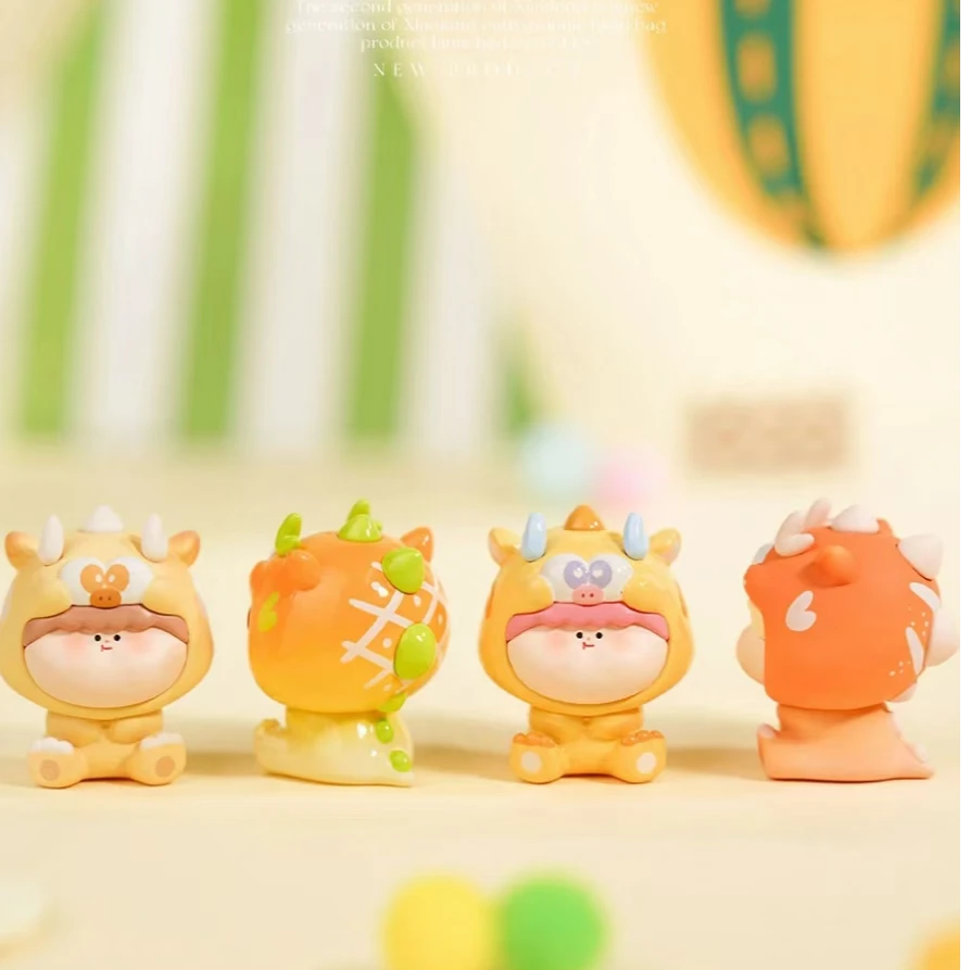 (小趴蛋-大转盘）阿玛莉莉丝小龙萌粒二代潮玩盲盒手办摆件