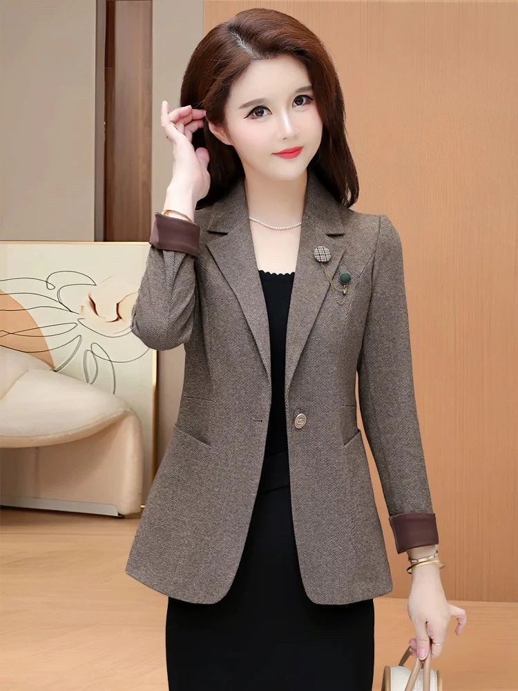 高档洋气小西装外套女气质减龄休闲百搭春秋款上衣修身时尚