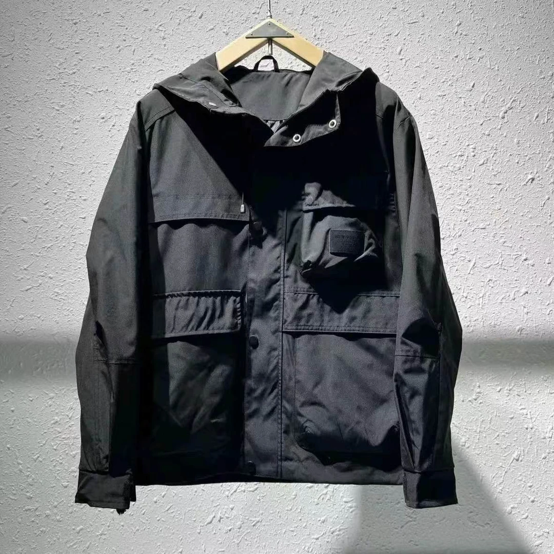 秋季新款户外工装多口袋冲锋衣百搭休闲连帽夹克#105