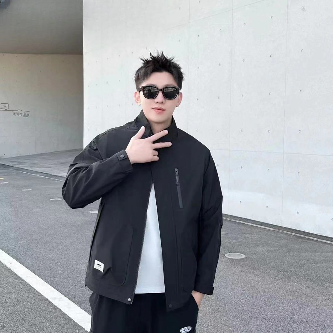 秋季新款工装立领夹克休闲百搭外套#7K007
