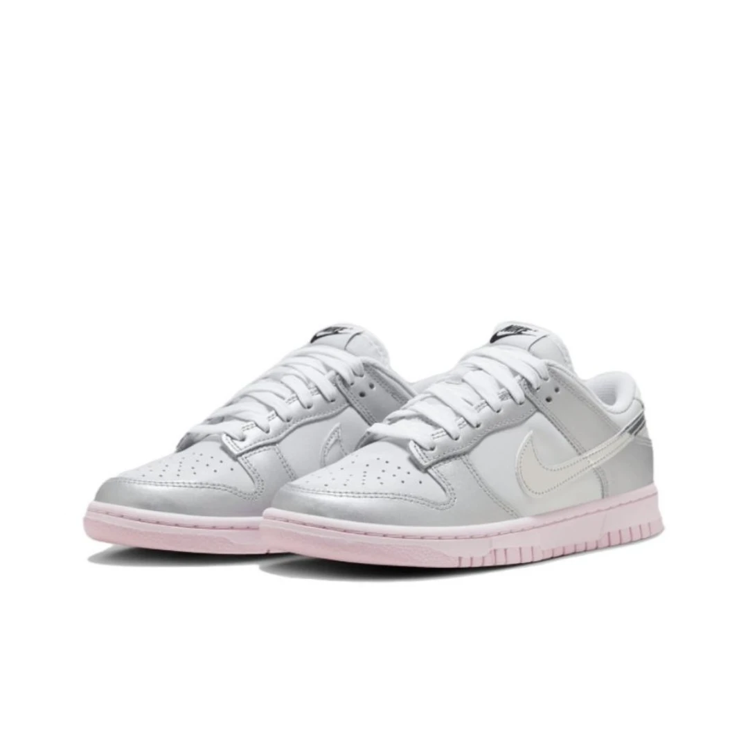 Nike Dunk Low LX 时尚百搭 低帮板鞋 女款 银色 HM3698-006