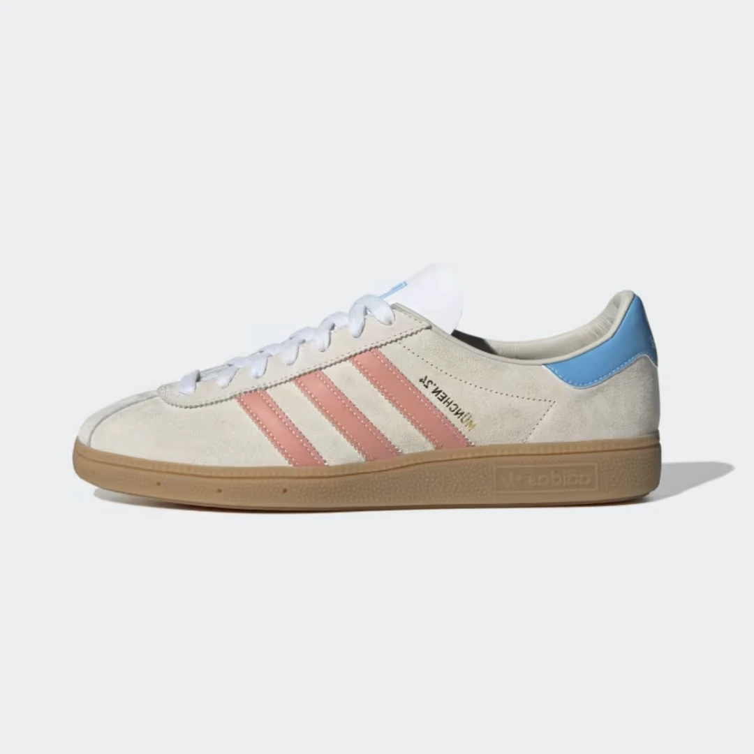 Adidas MUNCHEN 24 轻便百搭 舒适透气 低帮板鞋 浅卡其 IG6282
