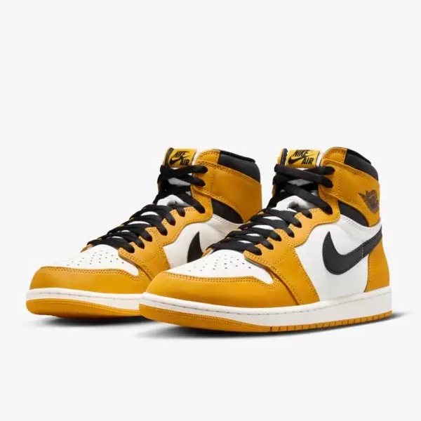 Air Jordan 1High OG 耐磨透气 时尚复古 高帮篮球鞋 男款 黑黄
