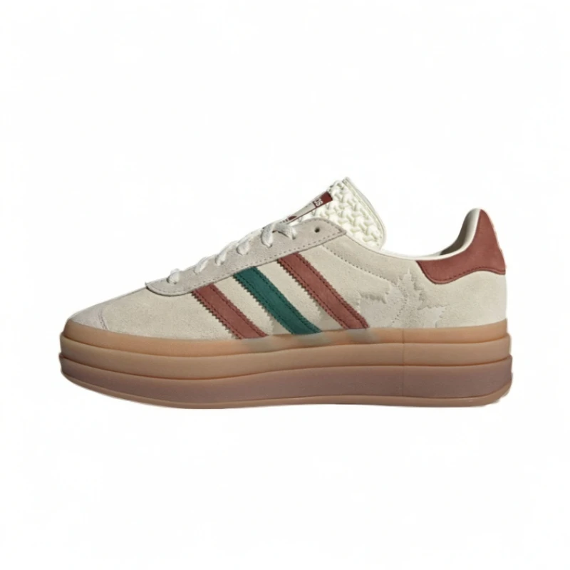 Adidas GAZELLE BOLD W舒适休闲低帮板鞋 女款 棕褐色 IG3685