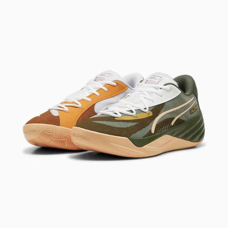 Gremlins x PUMA AII-Pro NITRO 低帮篮球鞋男款绿棕橙379303-01