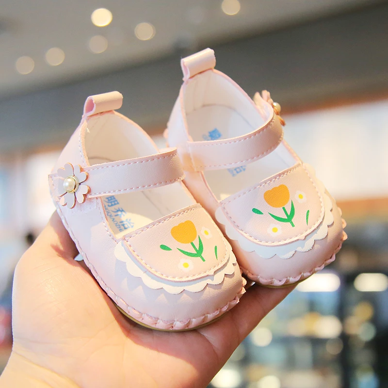 春秋款宝宝鞋子婴童0-1岁学步鞋婴儿软底防滑婴鞋子学步鞋防掉