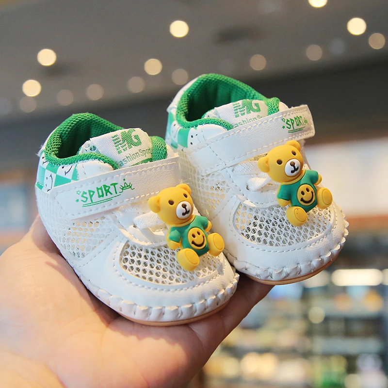 婴儿鞋子3-12个月学步鞋防掉宝宝鞋春夏款小童宝宝软底 0-1岁防滑