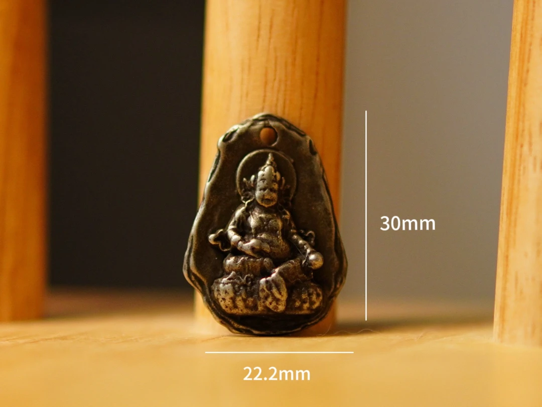 藏传黄财神小卡子 迷你尺寸如图