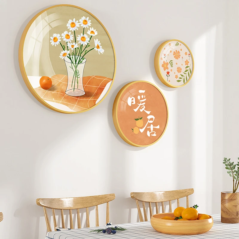 小清新温馨暖居三联画十字绣2023新款线绣客厅小幅餐厅小件简单图