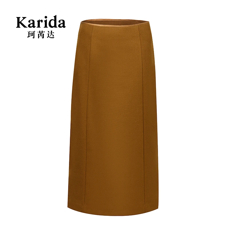 珂芮达Karida【往日伦敦】法式简约百搭遮胯显瘦气质半裙A字长款