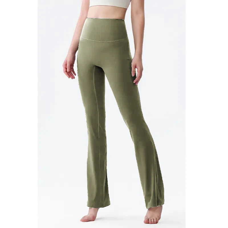 瑜伽裤运动提臀微喇裸感显瘦高腰训练紧身外穿弹力休闲速干修身16