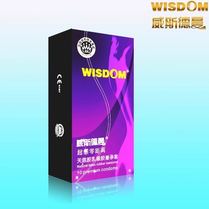 WISDOM/威斯德曼中号超薄男用安全套计生用品天然胶乳橡胶避孕套