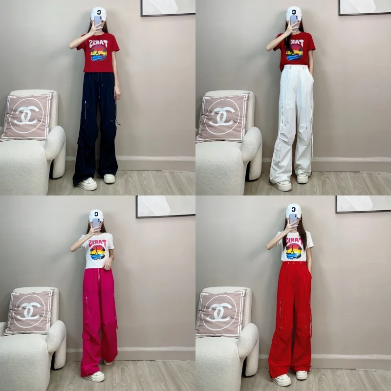 广场舞裤宽松阔腿时尚休闲夏季潮流网红个性显瘦直筒韩版