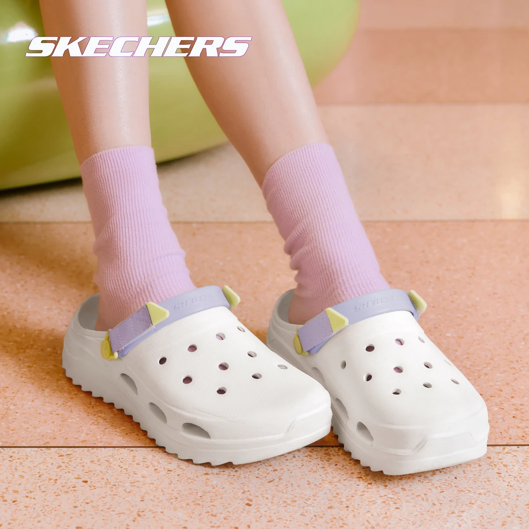 Skechers斯凯奇怪兽泡泡鞋女防滑耐磨凉拖鞋透气外穿洞洞鞋111581