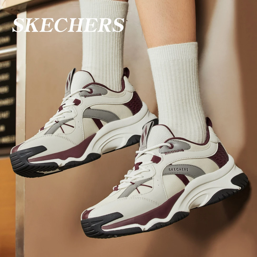 【新年漫月鞋】斯凯奇秋季女鞋厚底增高老爹鞋运动休闲鞋177590