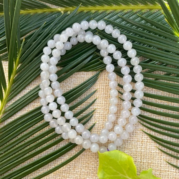 和田玉天然精品6mm浅烟紫色108颗女款妈妈吊坠挂链6-2多样性发一