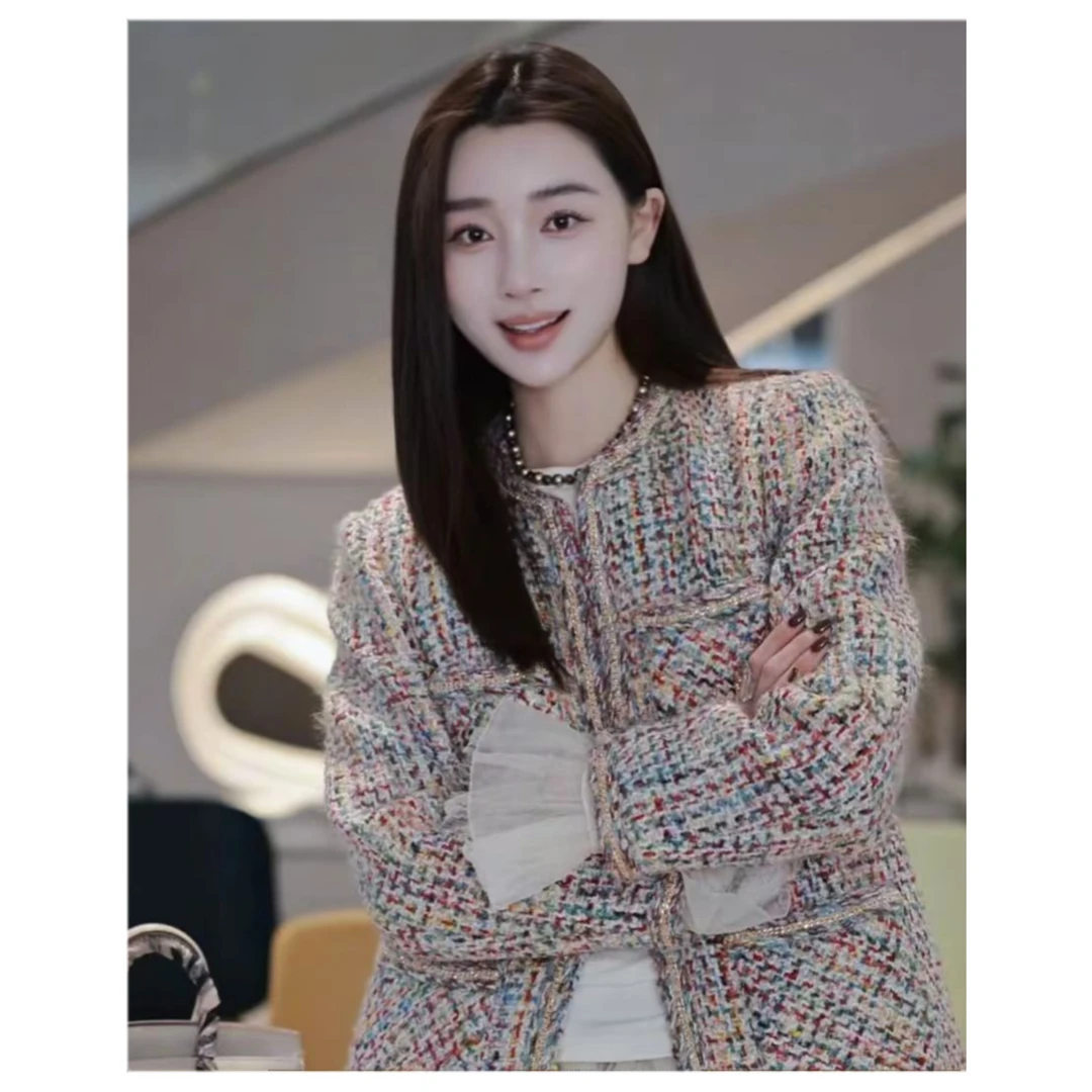 88-【彩虹鹅绒小香】宝儿家含幂BH20124411冬季新款小香风白鹅绒服