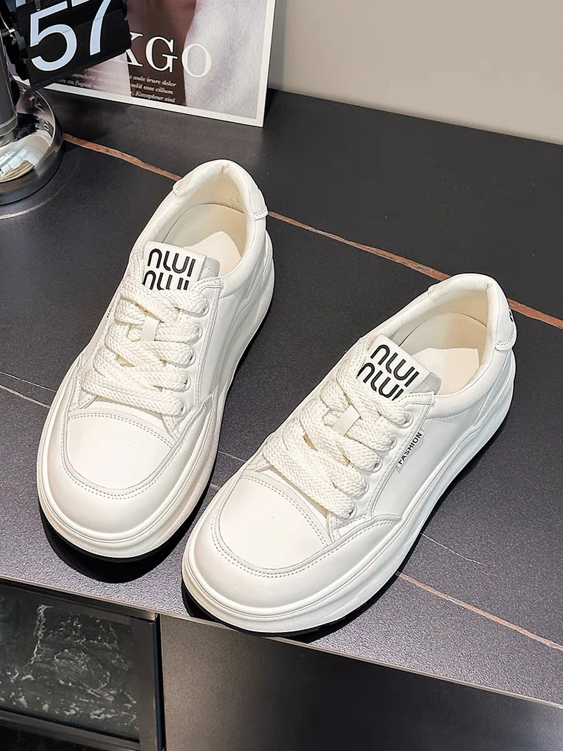 厚底百搭ins潮款小白鞋