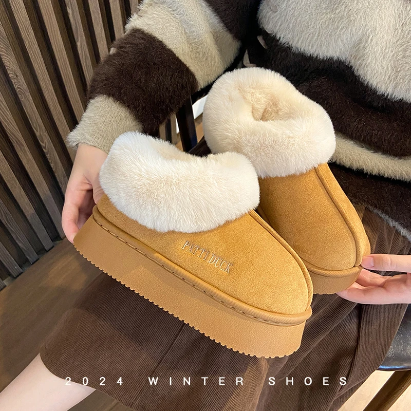 网红厚底棉鞋冬季包后跟棉拖鞋女冬室外穿保暖25新款拖鞋女士增高