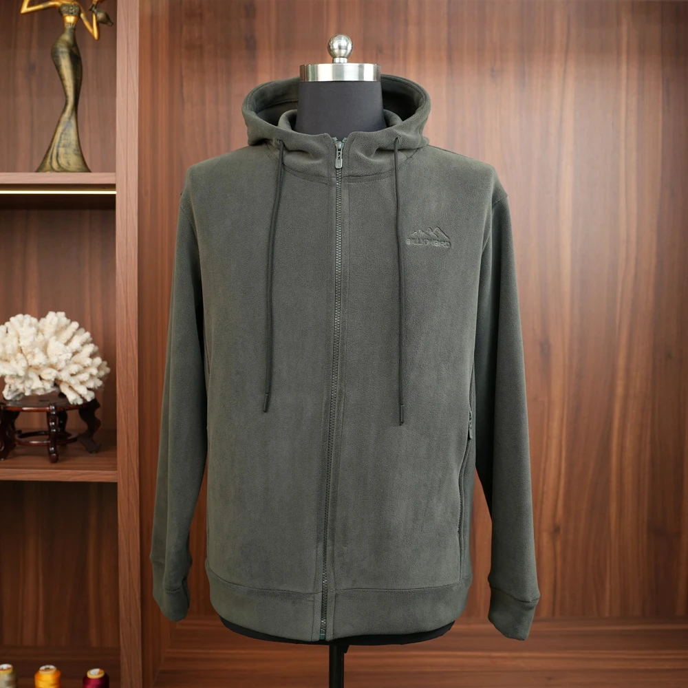男士连帽款外套奥利绒面料内里超柔绒弹力大保暖舒服洋气时尚爸爸
